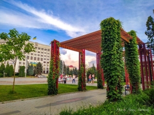 Украина: Тернополь получил грант на озеленение города - декоративный виноград украсит перголу в парке (2:03)
