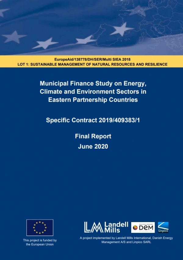 Отчет по исследованию муниципальных финансов в секторах энергетики, климата и окружающей среды в странах Восточного партнерства