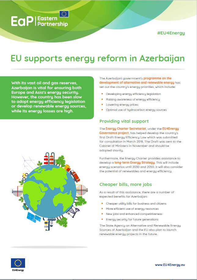 EU supports energy reform in Azerbaijan