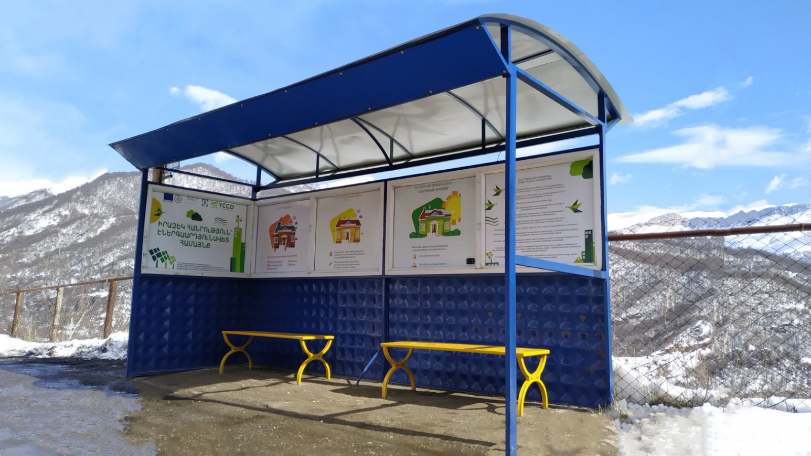 Armenia: Bus stop in Dilijan becomes solar powered thanks to EU support