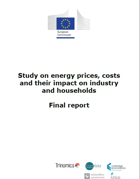 Study on energy prices, costs and their impact on industry and households