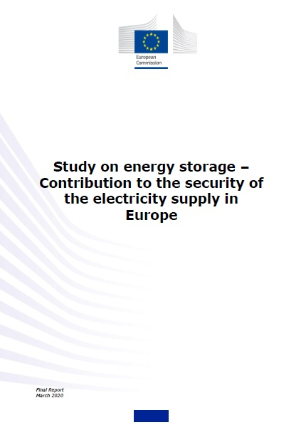Study on energy storage - Contribution to the security of the electricity supply in Europe