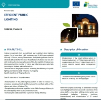 Moldova, Calarasi: Efficient public lighting